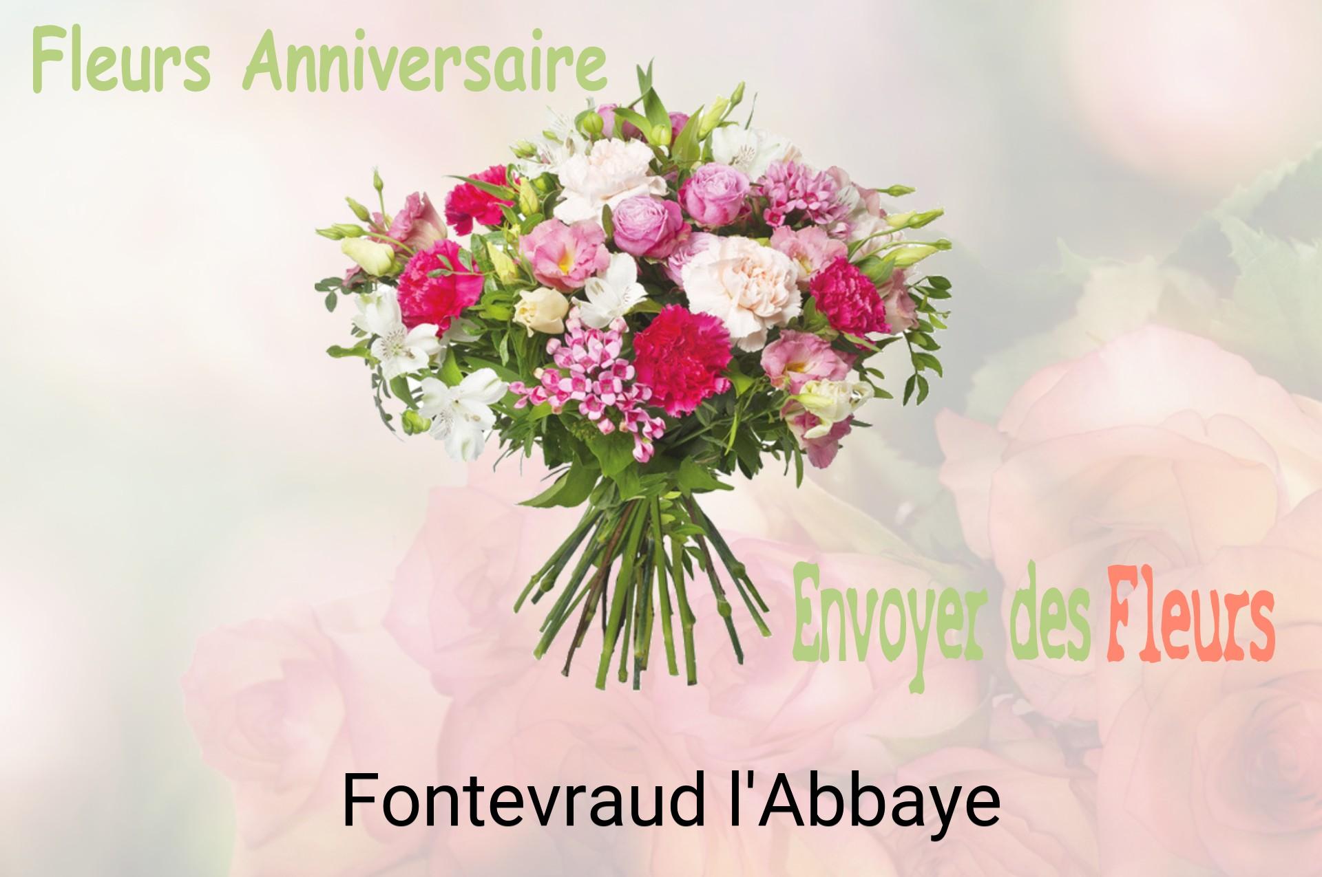 Bouquet de fleurs d’anniversaire livré à Fontevraud-l'Abbaye
