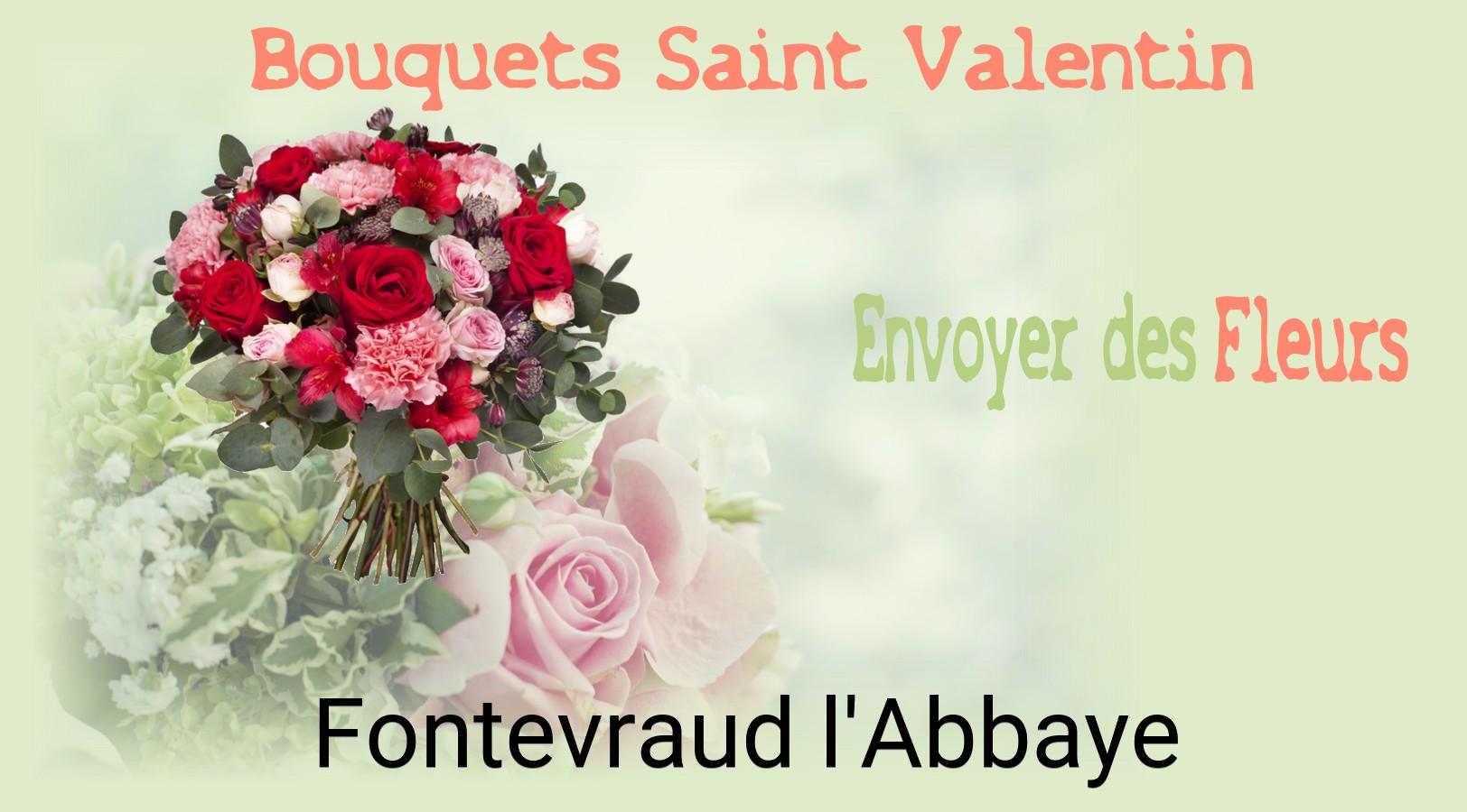 Roses de Saint-Valentin livrées à Fontevraud-l'Abbaye